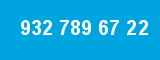 932 789 67 22 932 789 67 22